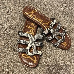 Sam  Edelman Women's Brown
Leather Bondi Slide Sandal